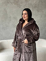 Махровий халат з капюшоном. Одяг для дому. Халати на запах., фото 8