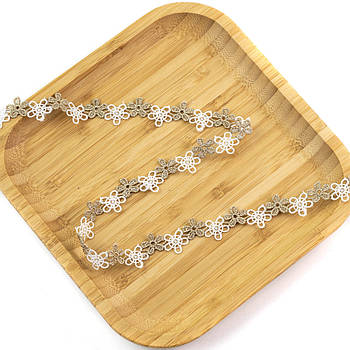 Мереживо квіти 10мм відріз 1м MER105