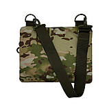 Чоловіча сумка через плече, військова, мультикам, з патч панеллю, матеріал Нейлон, фото 5