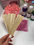 Стартовий набір для депіляції воском (воскоплав з чашею 100Вт PRO WAX рідини віск шпателі), фото 7