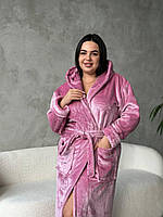 Рожевий халат. Теплий одяг для дому. Красиві жіночі халати., фото 7