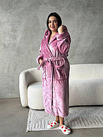 Рожевий халат. Теплий одяг для дому. Красиві жіночі халати., фото 10