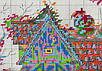 Набір для вишивання за нанесеною на канву схемою "Diagonal Lane".AIDA 14CT printed , 48*33 см, фото 3