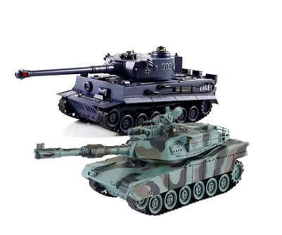 Великий ігровий набір Танковий бій M1 Abrams vs Tiger Іграшкові моделі бронемашин на р/к Дитяча ігрова зона