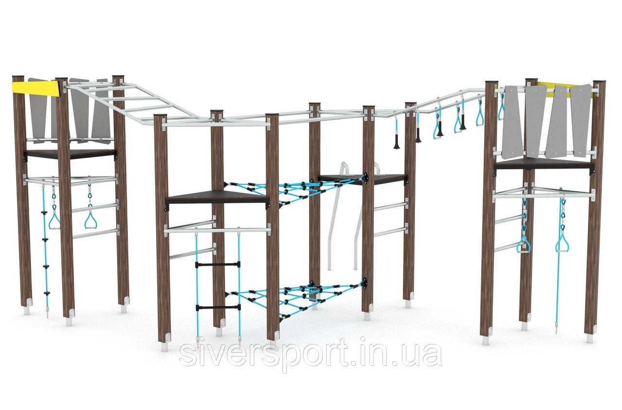 Гімнастичний комплекc (виготовлений з HDPE пластику) SiverSport VP-1452, фото 1