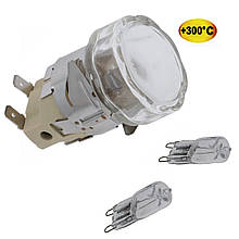Лампа в зборі +300°C (G9 25W 230V) термостійка для печі UNOX XF023 / XF043 та ін.