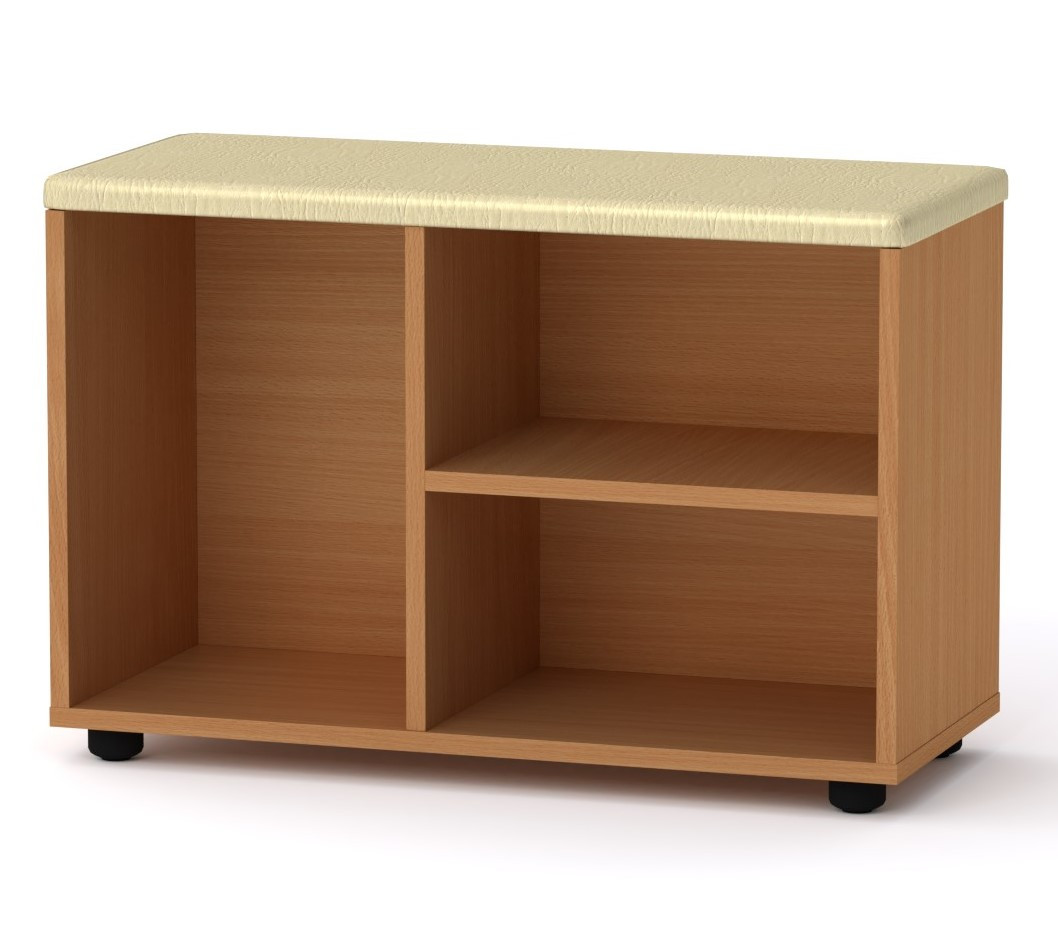 Тумба під взуття ТО-18 Бук Компаніт (70х30х46,5 см), фото 1