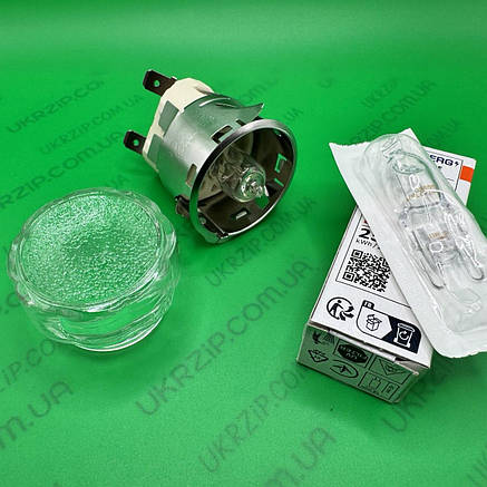 Лампа +300..400°C (G9 / 230В / 25Вт) комплект термостійка для печі, мангала, барбекю зони та ін. (універсальна), фото 2