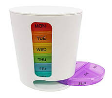 Таблетниця, органайзер для таблеток, Тижня (Pillbox), це, контейнер тижневика, Біла (ST)