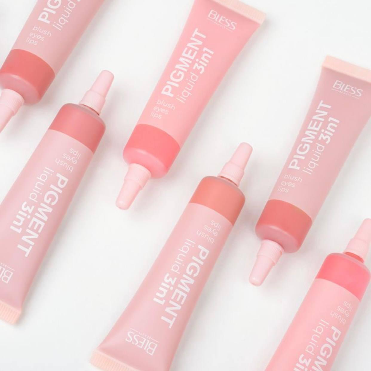 Кремові рум'яна для обличчя Bless Beauty Liquid Pigment 3 in 1 10 мл, фото 1
