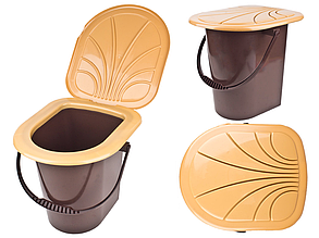 Відро-туалет 17л Консенсус 60698 коричневий