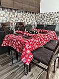 Скатертина новорічна водовідштовхувальна, високої якості (Туреччина)(Під замовлення або стандартний розмір), фото 9
