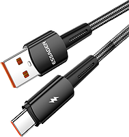 Кабель Essager Fast Charging USB to Type-C PD100W 7A 200 cм Black, фото 9