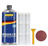 Двухкомпонентный клей для холодной сварки металла с дозатором 100мл