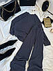 Стильний жіночий ангоровий костюм в рубчик, фото 5