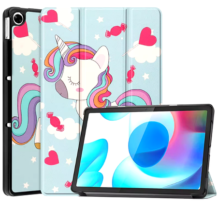 Шкіряний чохол-книжка Crazy Horse для Realme Pad 10.4" / pony, фото 1