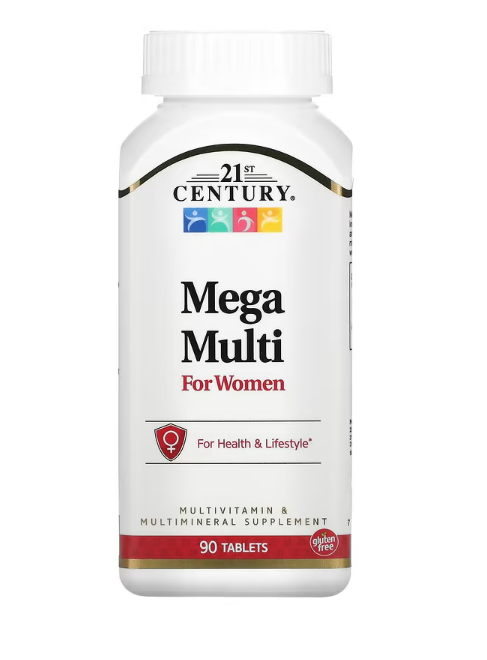 21st Century Mega Multi Мультивітаміни та мультимікроелементи для жінок 90 таблеток