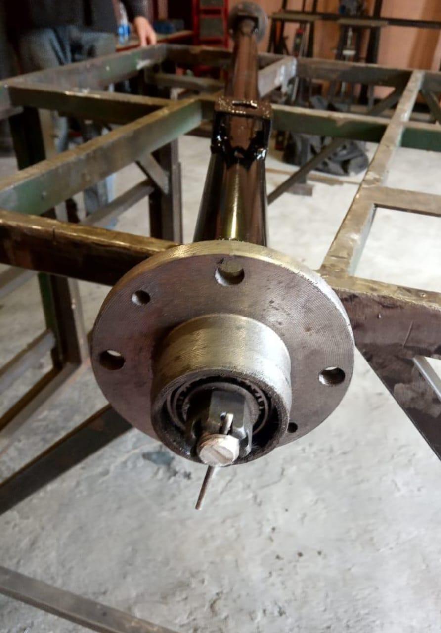 Балка для причепа посилена з шплинтоваными маточинами під жигулівське колесо 140Т/2101Р4, фото 1