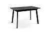 Стіл обідній Етна 120-160 см (ніжки чорні/стільниця чорна), фото 5