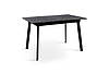 Стіл обідній Етна 120-160 см (ніжки чорні/стільниця чорна), фото 7