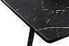Стіл обідній Етна 120-160 см (ніжки чорні/стільниця чорна), фото 9
