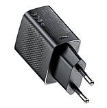 Адаптер мережевий AceFast A98 GaN PD30W, USB, Type-C, чорний, фото 3