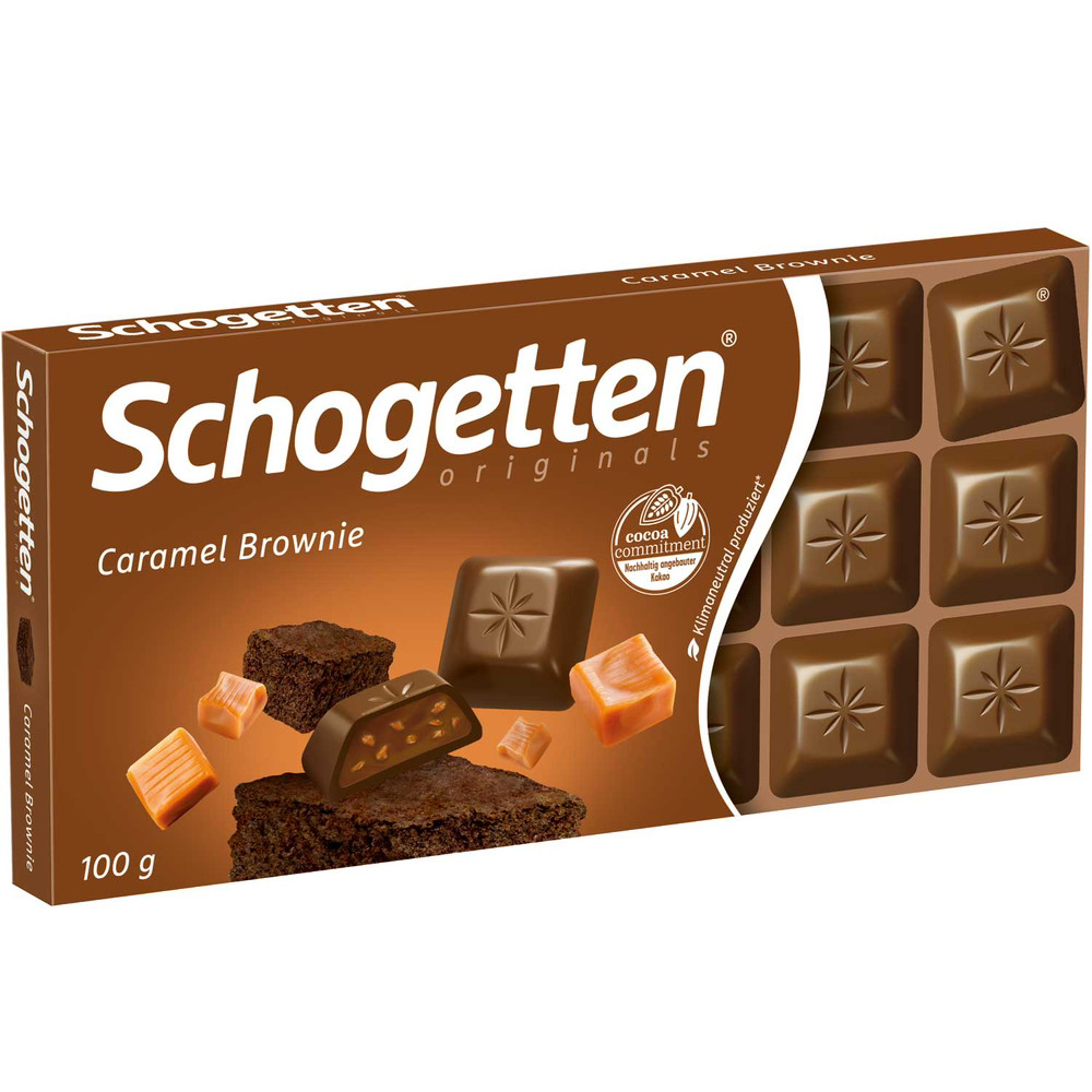 Schogetten Caramel Brownie Карамельний Брауні 100g, фото 1