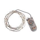 Електрогірлянда Yes! Fun Нитка на мідному дроті 20 LED рожева, 2 м статична батарейки, фото 3