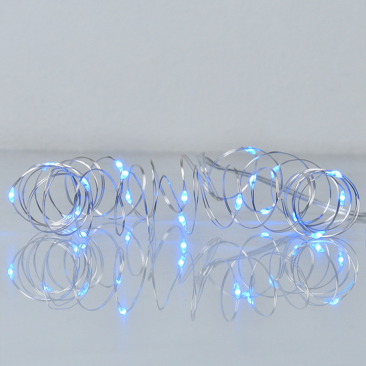 Електрогірлянда Yes! Fun Нитка на мідному дроті 20 LED синя, 2 м статична батарейки, фото 1