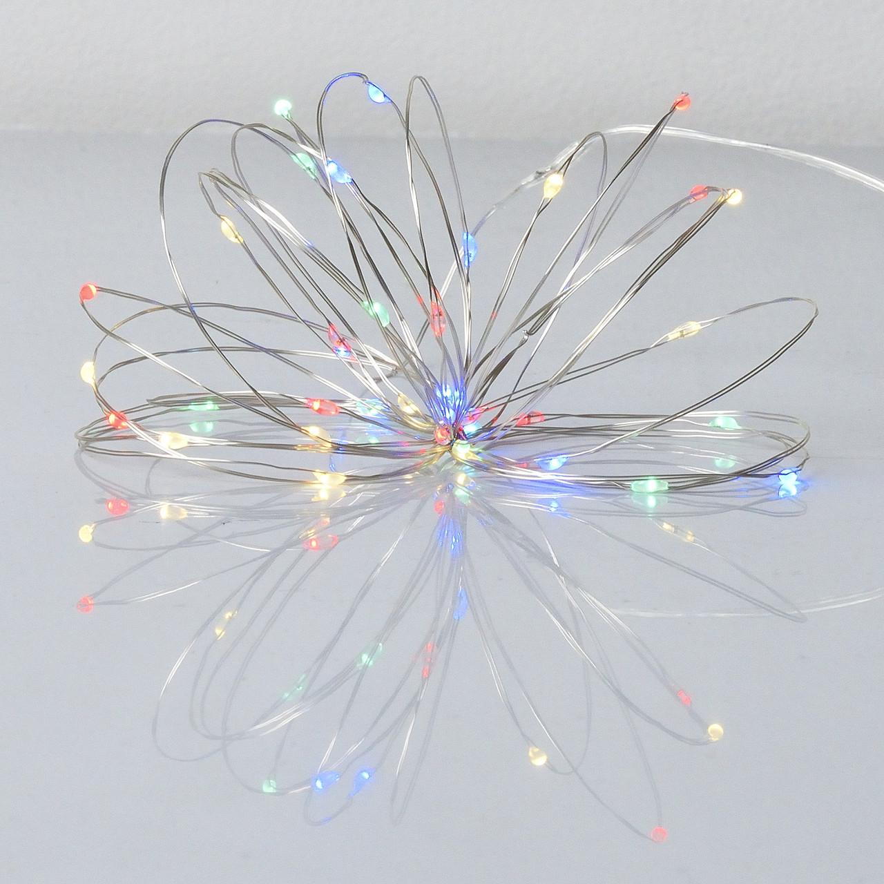 Електрогірлянда Yes! Fun Нитка на мідному дроті 40 LED різнокольор 4 м статич батарейки, фото 1