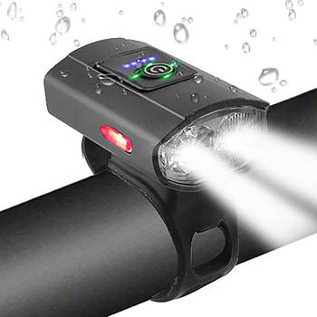 Велоліхтар 2285-2XPE ULTRA LIGHT, від USB / Акумуляторний велосипедний ліхтар / Велофара велосипедна