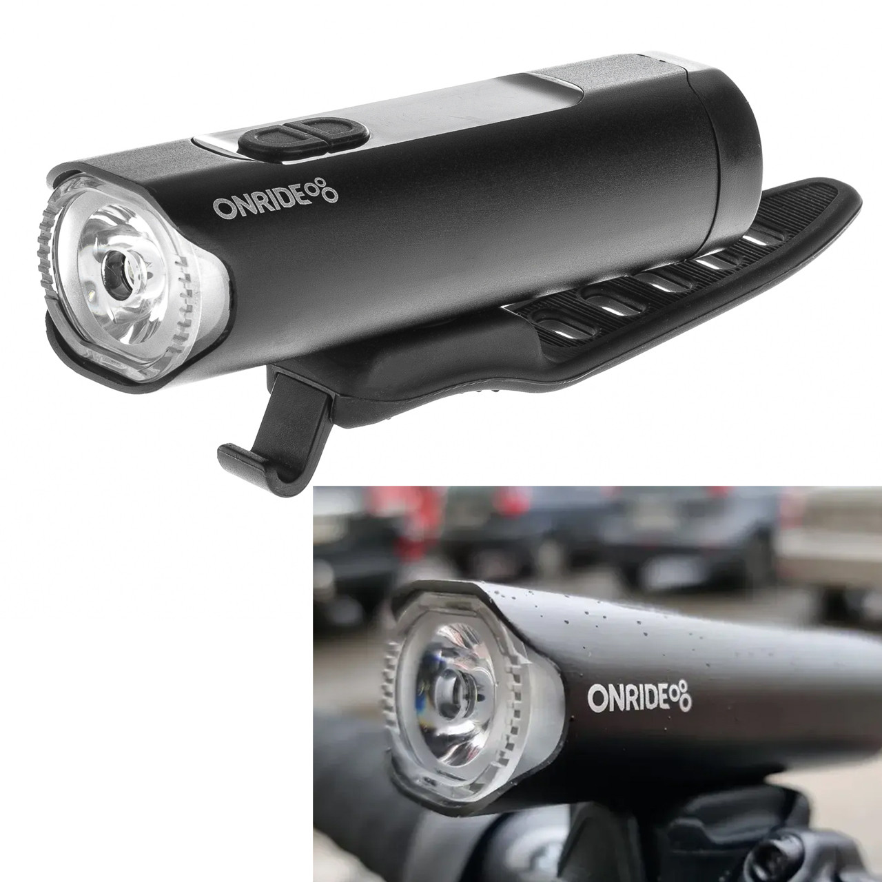 Фара для велосипеда ONRIDE Rouse 20 (500 lm, 2400 mAh), алюмінієва