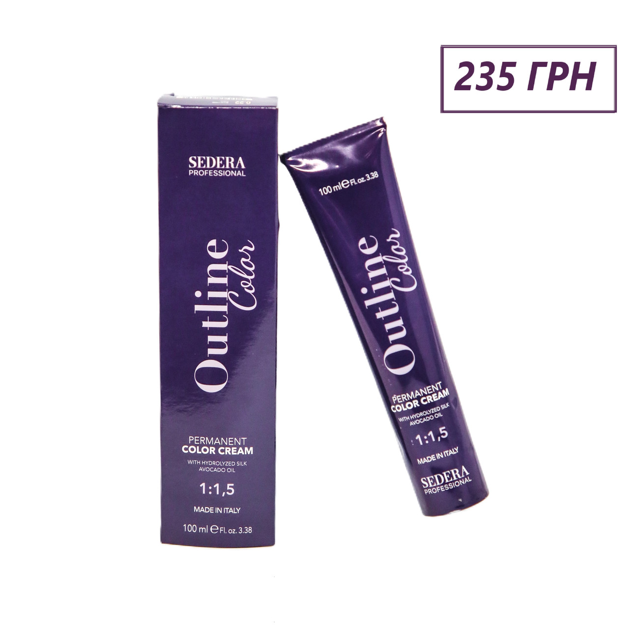 Крем-фарба для волосся OUTLINE COLOR SEDERA PROFESSIONAL, 100 мл 8.32 світло-русий золотисто-фіолетовий