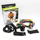 Еспандери для фітнесу 5 шт / Набір трубчастих еспандерів / Гумки для фітнесу, фото 10