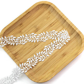 Мереживо листочки 25мм відріз 1м MER112