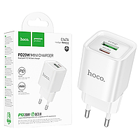 МЗП Hoco C147A PD20W+QC 3.0 (1Type-C/1USB) білий