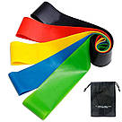 Набір резинок для фітнесу 5шт,з чохлом / Фітнес резинки для спорту / Еспандери, фото 6