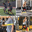 Набір резинок для фітнесу 5шт,з чохлом / Фітнес резинки для спорту / Еспандери, фото 8