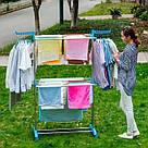 Багатоярусна сушарка для білизни до 50 кг (172х73х64) Garment Rack With Wheels / Підлогова вішалка, фото 5