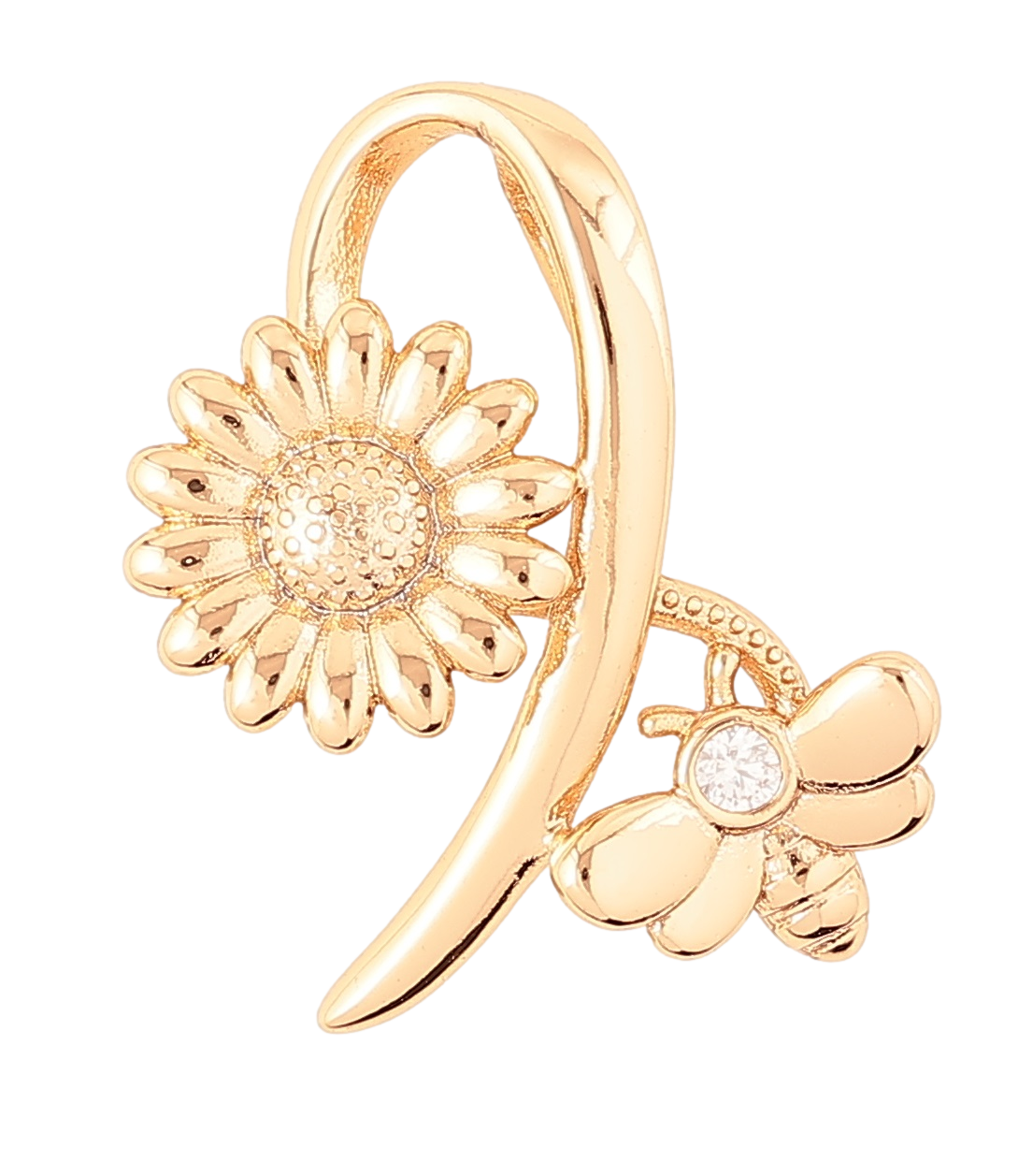 Кулон Xuping Позолота 18K «Сердечко з зеленим фіанітом і цирконієм» для ланцюжка до 5мм