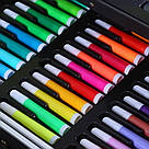 Набір для малювання в кейсі 145 предметів + Подарунок Скетч маркери 36шт / Дитячий набір для творчості, фото 3