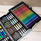 Набір для малювання в кейсі 145 предметів + Подарунок Скетч маркери 36шт / Дитячий набір для творчості, фото 4