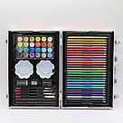 Набір для малювання у валізі 145 предметів, Рожевий / Дитячий набір для творчості, фото 8