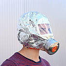 Протигаз фільтрувальний від чадного газу Fire mask / Протипожежна маска-противогаз / Протигаз із фольги, фото 6