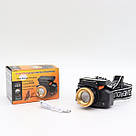 Налобний ліхтар із сонячною панеллю / Акумуляторний ліхтарик на голову / Водонепроникний ліхтарик, фото 10