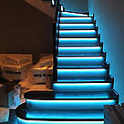 Набір 2 шт Світлодіодна LED стрічка 5м, 12V, RGB 3528 + пульт + блок / Неонова стрічка / Підсвічування в кімнату, фото 7