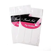 Трафарет для френча - наклейки для французького манікюру - френч смужки