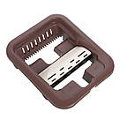 Швабра ледарка 2в1 з відром 3,5л + 2 насадки, Scratch Cleaning Mop, Коричневий / Швабра ледарка з віджимом, фото 6