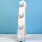 Бездротова Підсвітка на дзеркало STUDIO GLOW 4 шт / LED Лампочки на присосках для дзеркала, фото 7