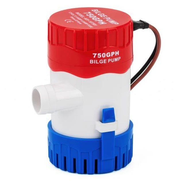 Помпа трюмна 750 GPH A01-107501 для човна і катера занурювальна електрична потужність 29 Вт 47 л/хв висота підйому 1.5 м, фото 1